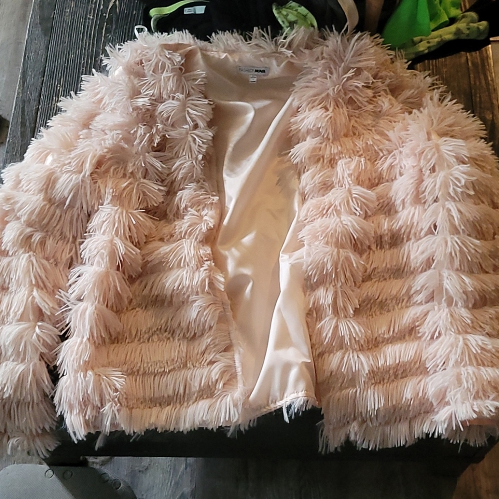 Fashion nova pink coat